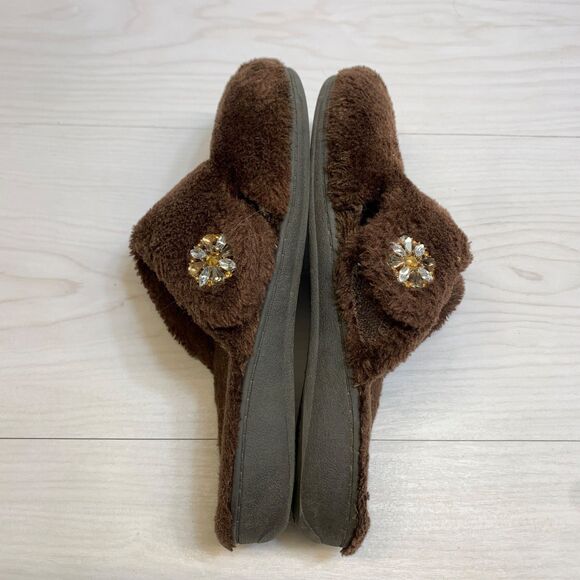 Vionic Womens 8 brown Gemma Soft Mule Slippers Orthotic Comfort - Picture 2 of 10